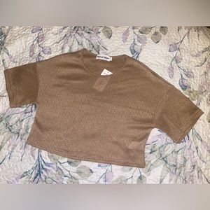 Tan Midriff Top BRAND NEW!!! WITH TAGS!!! WILLING TO NEGOTIATE!!!